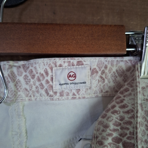 AG Adriano Goldchmied The Farrah Skinny Ankle Snakeskin Print SZ 26 R - Picture 8 of 11